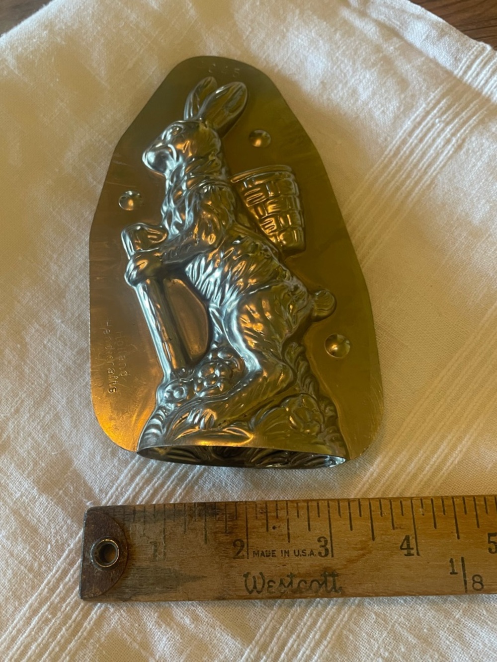 Antique Rabbit Metal Chocolate Mold ~ Holland - Picture 6 of 8
